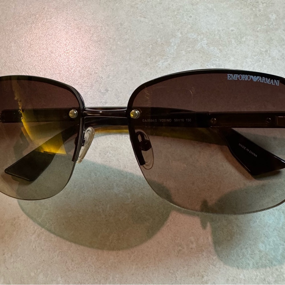 Emporio Armani Brown Havana RX Eyewear Pre-owned